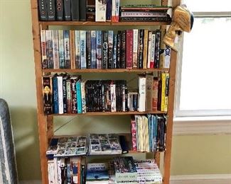 Books and bookshelf and Games