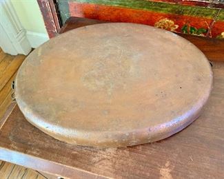 Large copper pan (bottom)