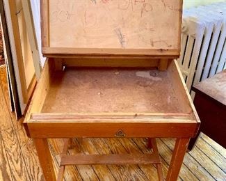 Vintage child's desk (open)