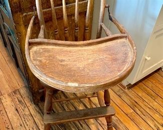 Vintage child's high chair