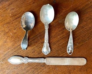 Baby spoons and knife