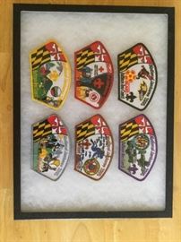 Framed Baltimore Boy Scout Badges Circa 2005 #2 https://ctbids.com/#!/description/share/136878