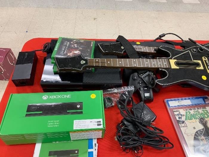 XBOX one, with kinnect , games , controllers and more!!