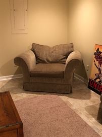 Great upholstered chair with matching sofa