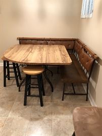 Great table with seating benchs