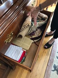 Very nice linens and tableware