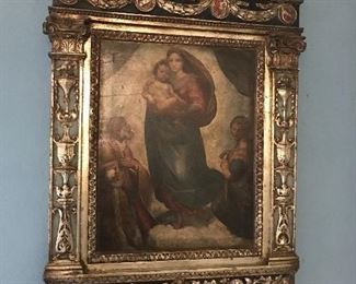  Ornate and antique tabernacle art & frame