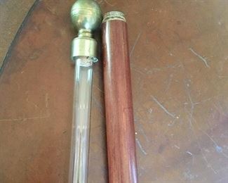 Cane (with glass flask)