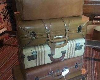  Vintage suitcases 