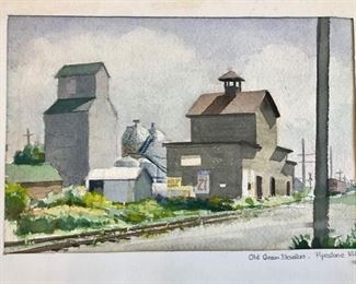 Old Grain Elevators - Pipestone, MN - C.1959 - Ozni Brown