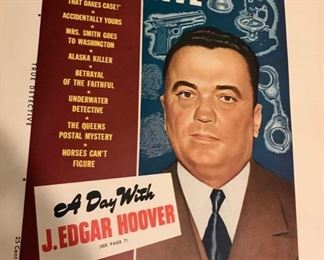 True Detective Cover Proof with J. Edgar Hoover - Additional Proofs and Advanced Copy Cover