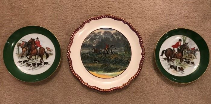 Hunting Scene Plates