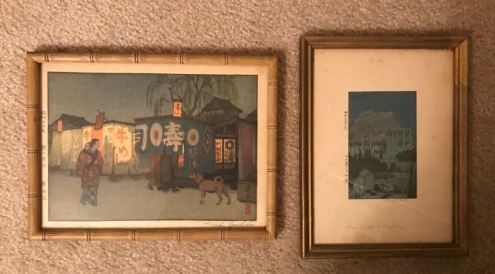Vintage Oriental framed Prints