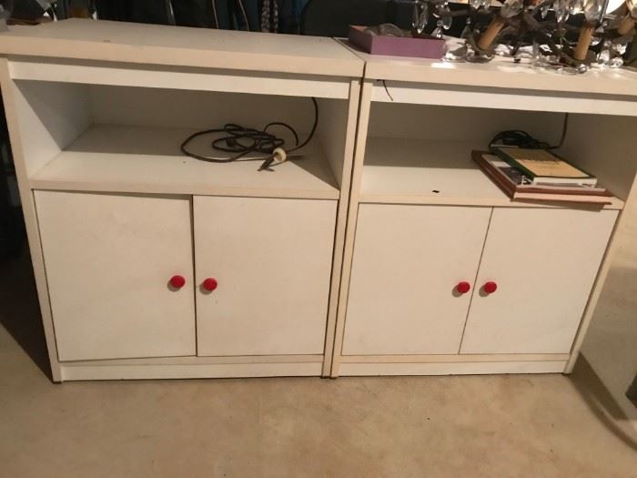 2 Small Storage Cabinets