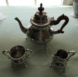 Williamsburg Stieff Pewter Tea Set