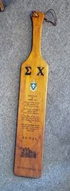 Really cool fraternity paddles several .  This is the largest one of them