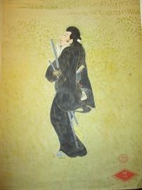 Original Japanese wood block print.