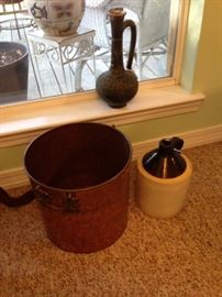 copper clad tub/moonshine jug