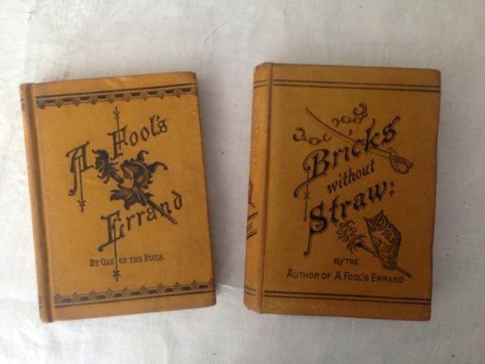 Two first editions Albion Tourgee 1879