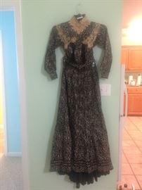 1800's Victorian trousseau day dress