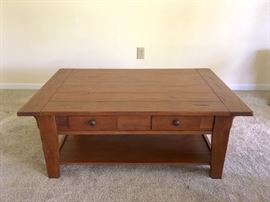 Broyhill Wood Plank Coffee Table