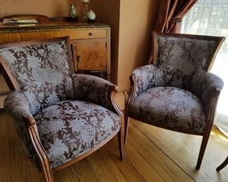 Pair of vintage side chairs