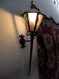 one of 6 Vintage Lantern/Sconces