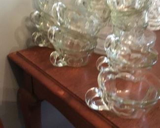 Punch cups with matching plates