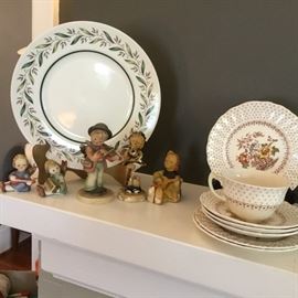 Hummers and an antique plate