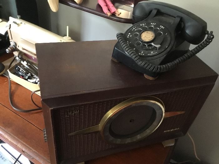 Vintage phone and radio