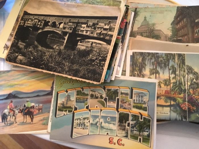 Lots of vintage postcards