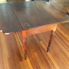 Antique drop leaf table