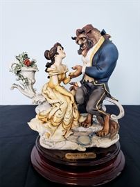 #10 - Giuseppe Armani / Florence Sculture d' Arte "Beauty and The Beast" #543 - from Disney's Beauty and The Beast. Limited edition 1822/2000. Hand signed by Giuseppe Armani.