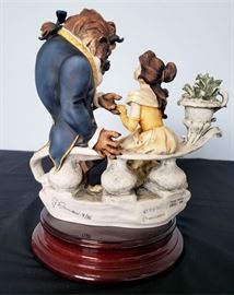 #10 - Giuseppe Armani / Florence Sculture d' Arte "Beauty and The Beast" #543 - from Disney's Beauty and The Beast. Limited edition 1822/2000. Hand signed by Giuseppe Armani.