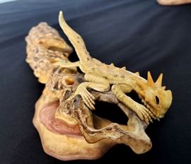 #15 - Boehm "Road Runner with Horned Toad" #493 2 piece porcelain sculpture - It can still be purchased from the Boehm Showroom for almost $1,800!