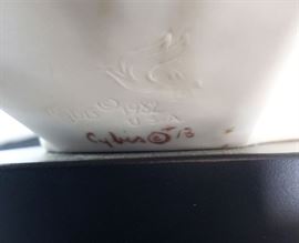 #16 - Cybis "Bird Head" bisque porcelain sculpture #13 - Exclusive limited edition Cybis event promo piece from 1982 Brielle Galleries party. You will likely never see another one, and we have 2! Read the latest article at The Cybis Archive for more info about them. www.cybisarchive.com