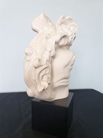 #16 - Cybis "Bird Head" bisque porcelain sculpture #13 - Exclusive limited edition Cybis event promo piece from 1982 Brielle Galleries party. You will likely never see another one, and we have 2! Read the latest article at The Cybis Archive for more info about them. www.cybisarchive.com