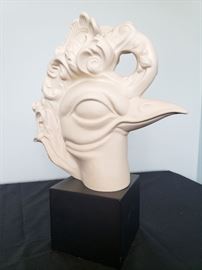 #16 - Cybis "Bird Head" bisque porcelain sculpture #13 - Exclusive limited edition Cybis event promo piece from 1982 Brielle Galleries party. You will likely never see another one, and we have 2! Read the latest article at The Cybis Archive for more info about them. www.cybisarchive.com