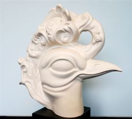 #17 - Cybis "Bird Head" bisque porcelain sculpture #24 - Exclusive limited edition Cybis event promo piece from 1982 Brielle Galleries party. You will likely never see another one, and we have 2! Read the latest article at The Cybis Archive for more info about them. www.cybisarchive.com