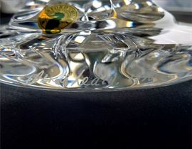 #24 - Waterford Crystal 1997 Waterford Society "Sinclaire" vase #1 - limited edition 231/1000. Signed by designer Jim O'Leary 1998. (1 of 2 in the online auction)