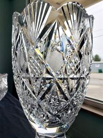 #24 - Waterford Crystal 1997 Waterford Society "Sinclaire" vase #1 - limited edition 231/1000. Signed by designer Jim O'Leary 1998. (1 of 2 in the online auction)