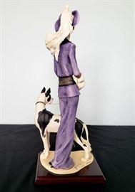 #35 - Giuseppe Armani / Florence Sculture d' Arte "Lady with Great Dane" #429 figurine - limited edition 4775/5000.