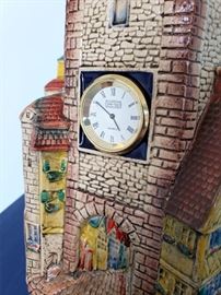 #39 - WW-Team German beer stein - "Rothenburg Plönlein Clock Tower" - limited edition 6157/9000. Second release in the series "Germany's Most Beautiful Citadels, Castles, and Buildings". The clock tower has a functional clock on it.