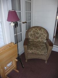 Bridge Lamp & Chair