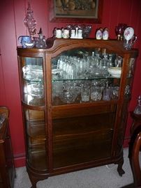 Curved Glass China Cabinet