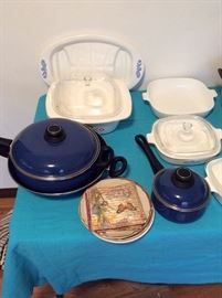Vintage Blue Cornflower Corningware - some very rare pieces coming! Blue Pots n Pans