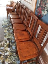 Set of SIX Vintage Chairs