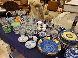 Deruta Tabletops Unlimited....More Fenton, crystal, etc.