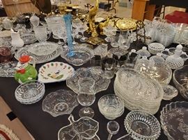 Fenton clear white tipped hobnail!