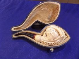 Extensive pipe collection. These are high end pipes that have been stored for 14 years. Included are Turkish block meerschaum with styles of eagle claw, mermaid, dragon, lion, turtle top, floral and others. Some of the brands include CAO, Alpha, Masto de Papa, Paykoc, Bjarne and others. Theses pipes have been smokes and have great patina. 